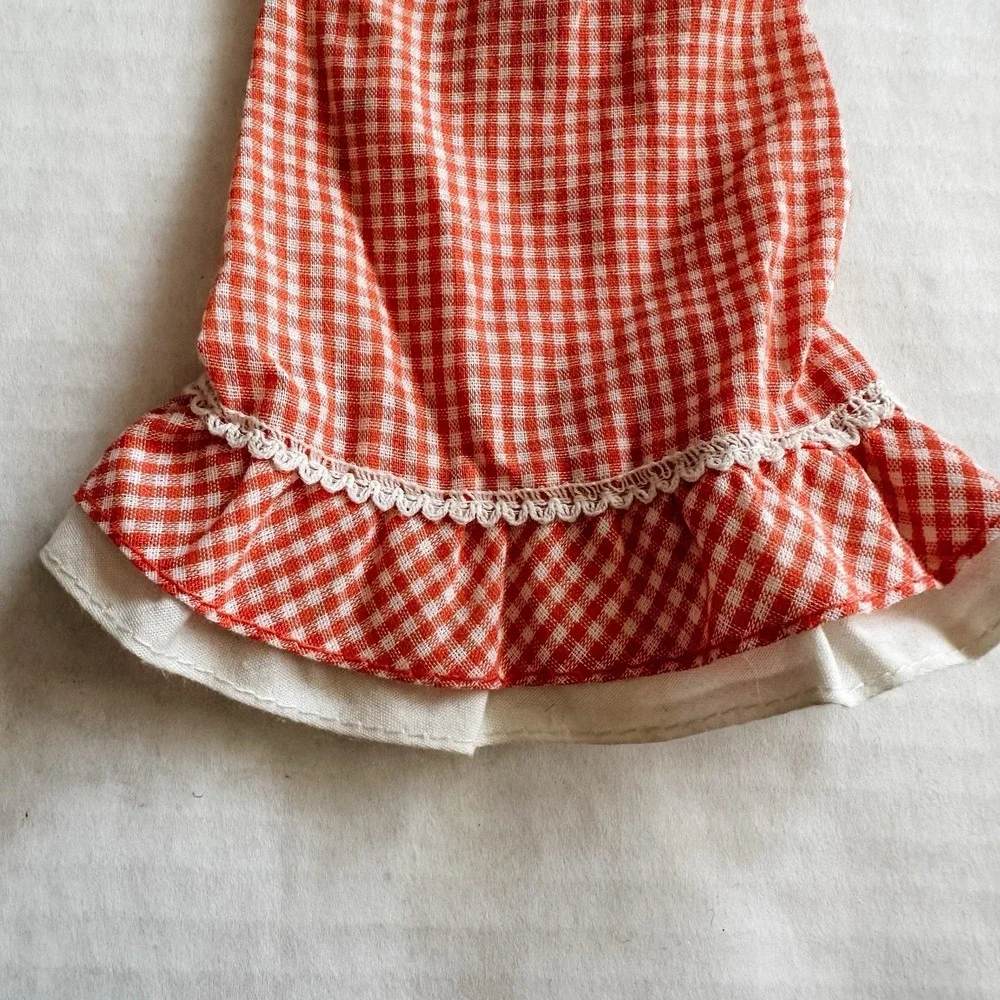 Vintage‎ Best Buy Barbie Doll #9153 Orange Gingham Plaid Skirt 1970s